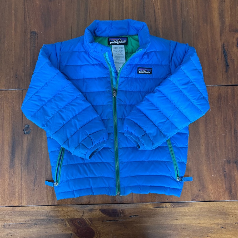Patagonia Green and Blue Quilted Jacket